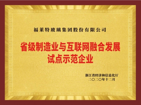 省级制造业与互联网融合生长试点树模企业